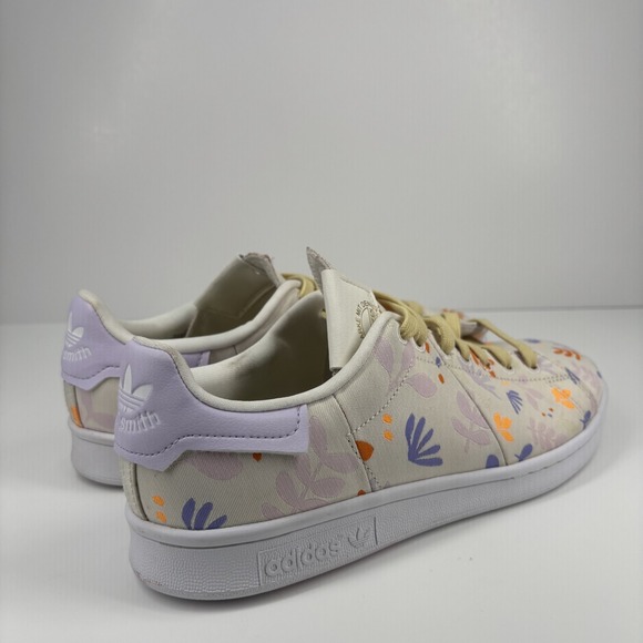 Adidas Stan Smith Plant Appreciation Day Women's 9 Cloud White Purple Sneakers‎ - Picture 12 of 16